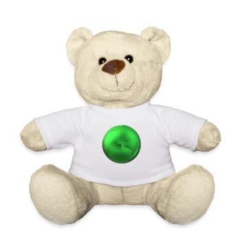 Sphère verte - Nounours - blanc - Devant