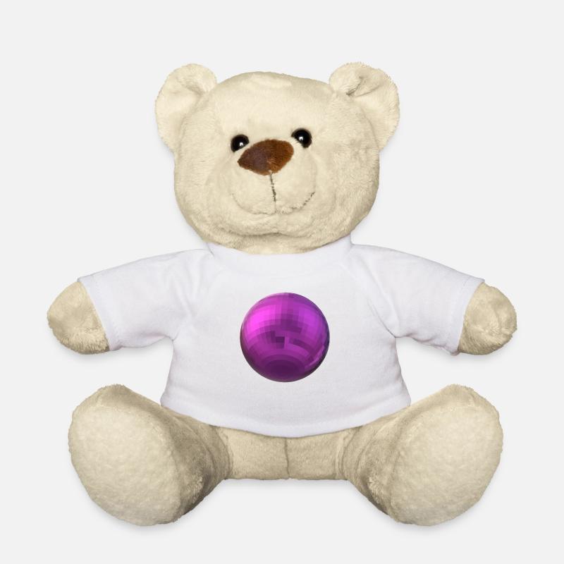 purple sphere - Teddy Bear - white