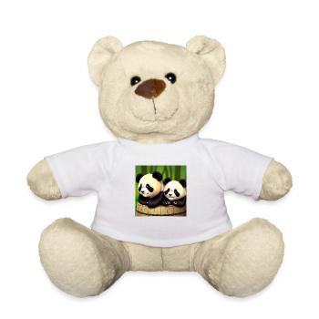 De mignons pandas à l’aventure ! 🍃 - Nounours - blanc - Devant