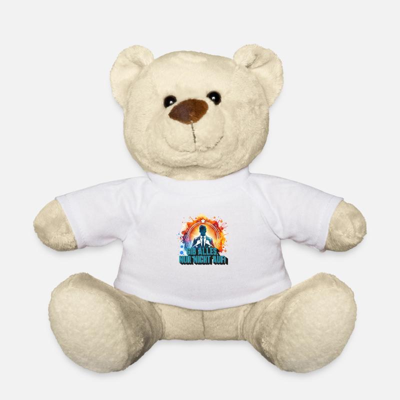 Gib alles, nur nicht auf Motivation Spruch - Teddy - Weiß