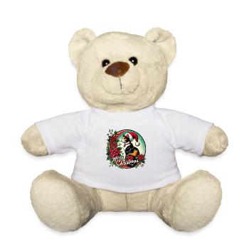 Frohe Weihnachten - Teddy - Weiß - Vorne