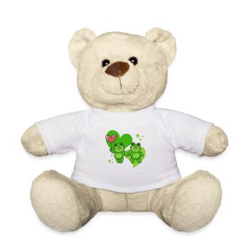 Grenouilles Amoureuses - Nounours - blanc - Devant