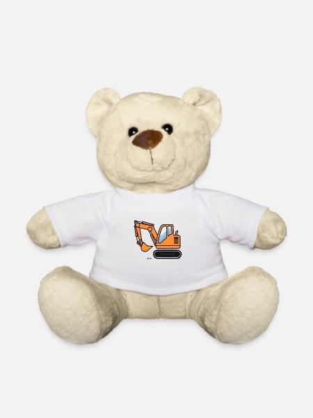 Gelbe Schaufel - Teddy - Weiß