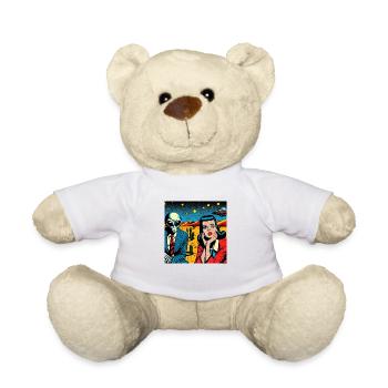 'We're going home!' - Teddy Bear - white - Front