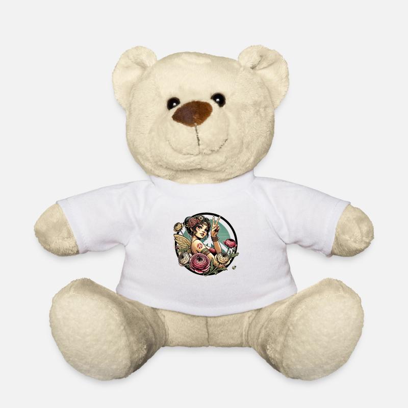 Fée hippie - Nounours - blanc