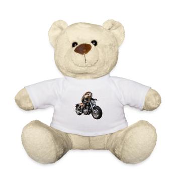 Hérisson motard - Nounours - blanc - Devant