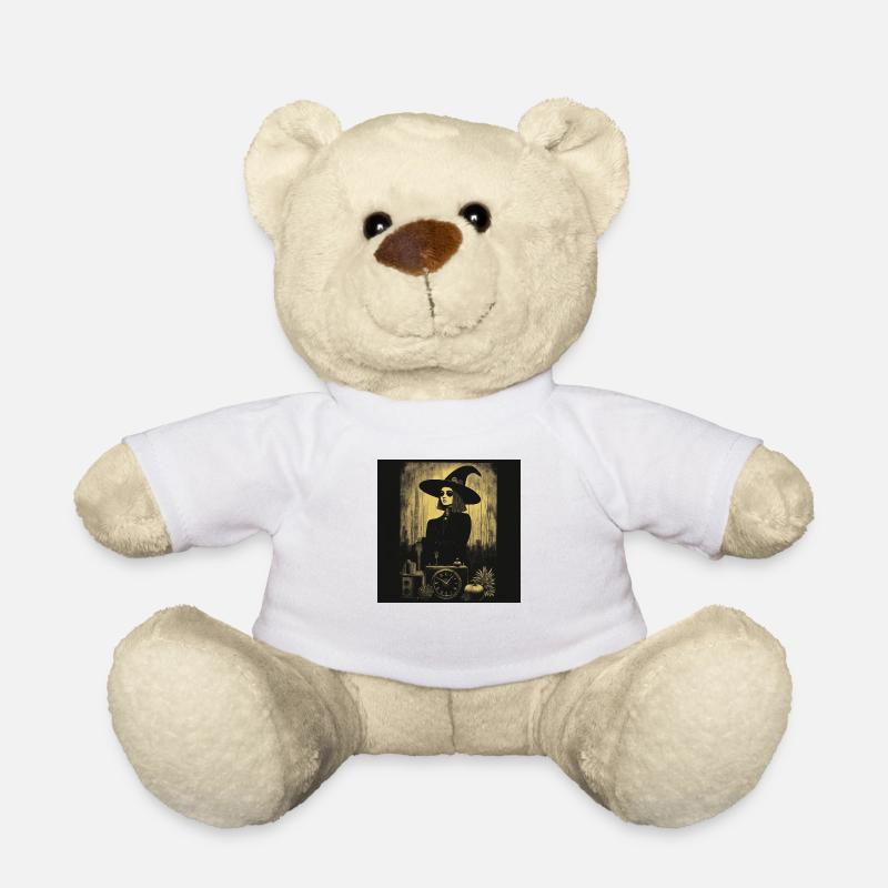 Halloween Witch - Teddy Bear - white