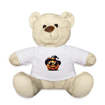 Citrouille halloween fun - Nounours - blanc - Devant