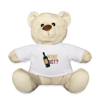 Wine not? - Teddy Bear - white - Front