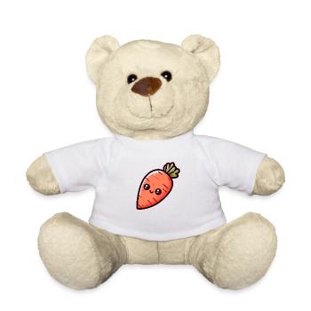 Bébé Carotte - Nounours - blanc - Devant