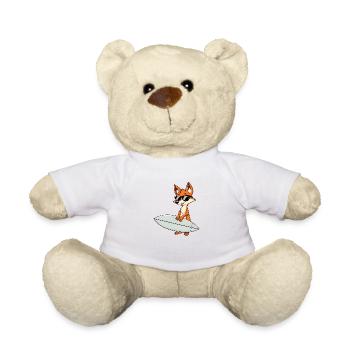 Confident Fox Surfboard Action - Sonnenbrille - Teddy - Weiß - Vorne