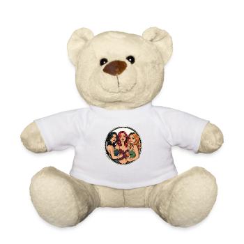 Friendship and enjoyment – A special evening - Teddy Bear - white - Front
