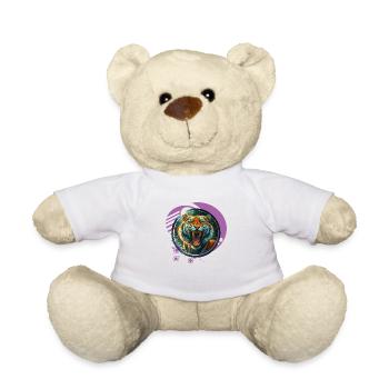 Brüllender Tiger - Teddy - Weiß - Vorne