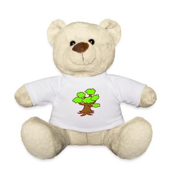 Grand Vieil Arbre Vert Forêt Nature Bois Plante - Nounours - blanc - Devant