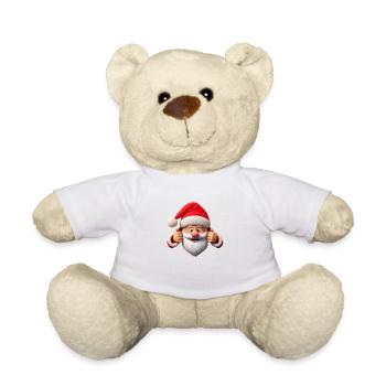 Santa Claus Thumbs Up - Teddy Bear - white - Front