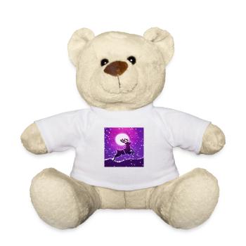 Renne au galop - Nounours - blanc - Devant