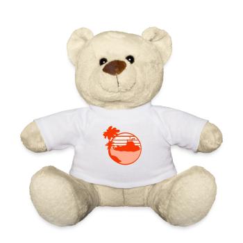 U-Boot Taucht Unterwasser Unterseeboot Wasser Boot - Teddy - Weiß - Vorne