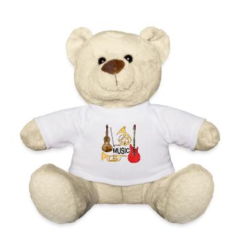 Instruments de musique - Nounours - blanc - Devant