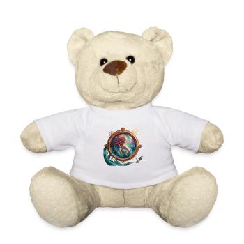 Poisson signe astrologique - Nounours - blanc - Devant