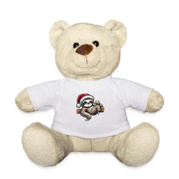 Noël paresseux - Nounours - blanc - Devant