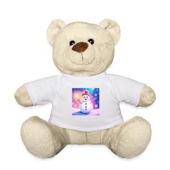 Mignon bonhomme de neige - Nounours - blanc - Devant