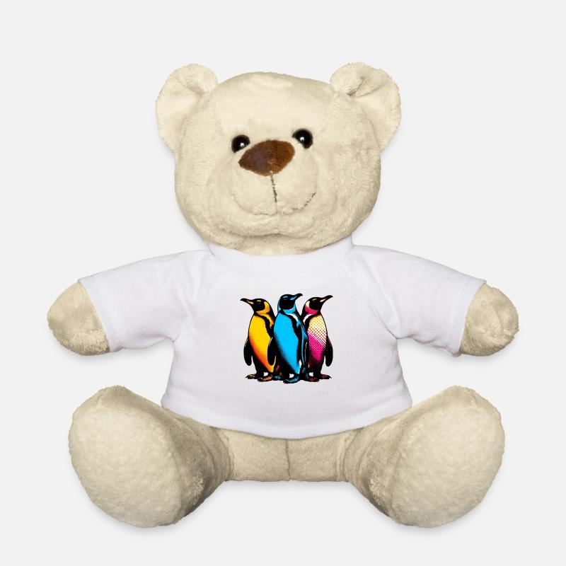 Penguin Penguins - Teddy Bear - white