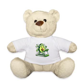 Eine sportliche Avocado - Teddy - Weiß - Vorne