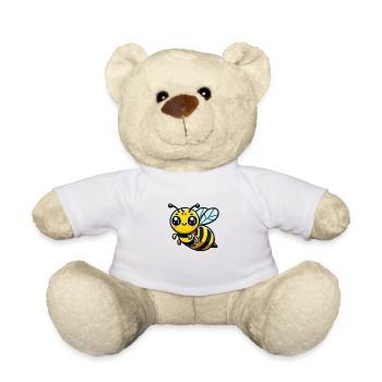 Abeille Guêpe Bande Dessinée - Nounours - blanc - Devant