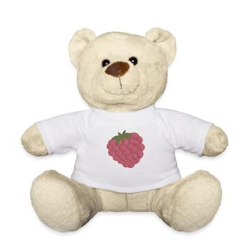 Raspberry - Teddy Bear - white - Front