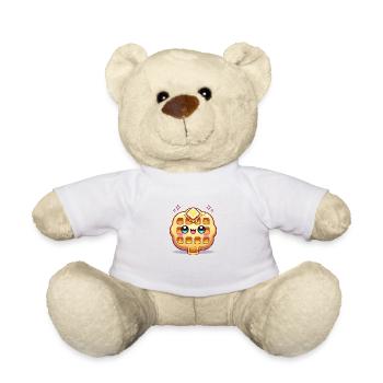 Gauffre kawaii waffle cute - Nounours - blanc - Devant