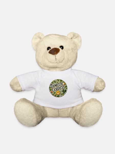 Domestic Goddess - Teddy Bear - white