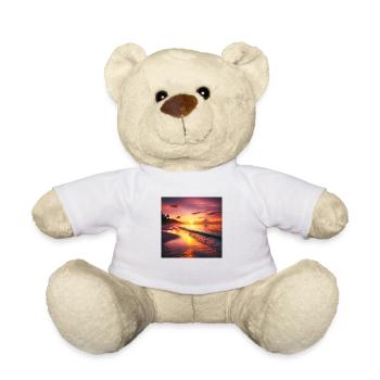 Beach sunset - Teddy Bear - white - Front