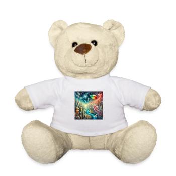 Le parapluie lumineux - Nounours - blanc - Devant