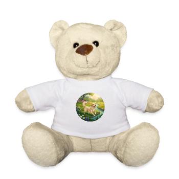Golden Retriever in nature - Teddy Bear - white - Front