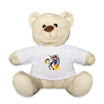Einhorn - Teddy - Weiß - Vorne