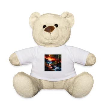 Wasserfall im Wald - Teddy - Weiß - Vorne