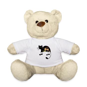 Cat - Teddy Bear - white - Front