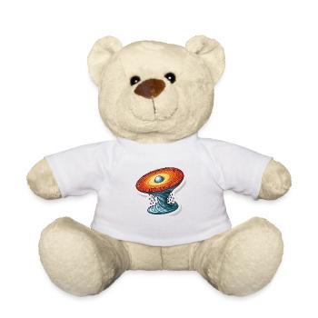 Mathematical Rotating Universe - Teddy Bear - white - Front