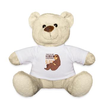 6434 ImASlothTshirt PR t-shirt - Nounours - blanc - Devant
