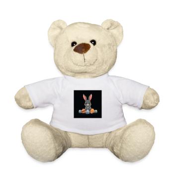 „Das süßeste Osterdesign!“ - Teddy - Weiß - Vorne
