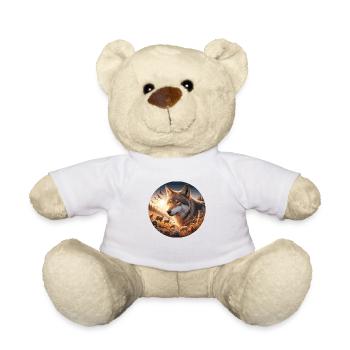 Wolf auf der Heide - Teddy - Weiß - Vorne