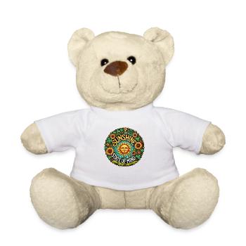 Sonnenschein Gemütszustand Sonniger Tag - Teddy - Weiß - Vorne