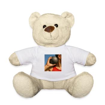Sport - Lancer du poids - Nounours - blanc - Devant
