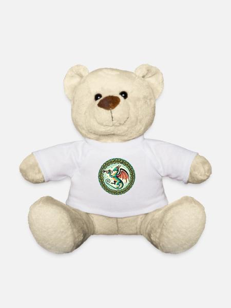 Trompeten-Drache - Teddy - Weiß
