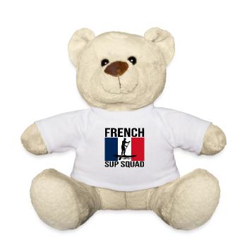 Chemise de paddle French SUP Squad - Nounours - blanc - Devant