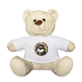 Hedgehog Comic Cool - Teddy Bear - white - Front