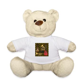 Instruments de musique - Nounours - blanc - Devant