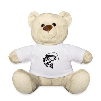 Pêche au brochet - Nounours - blanc - Devant