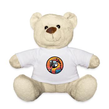 Perroquet Bande Dessinée Cool - Nounours - blanc - Devant