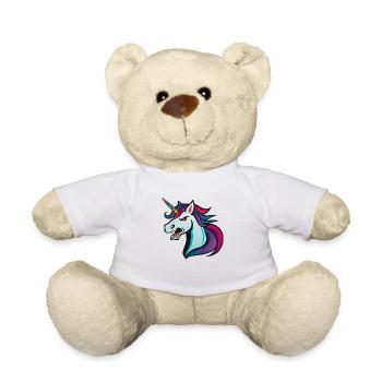 Licorne Mal - Nounours - blanc - Devant